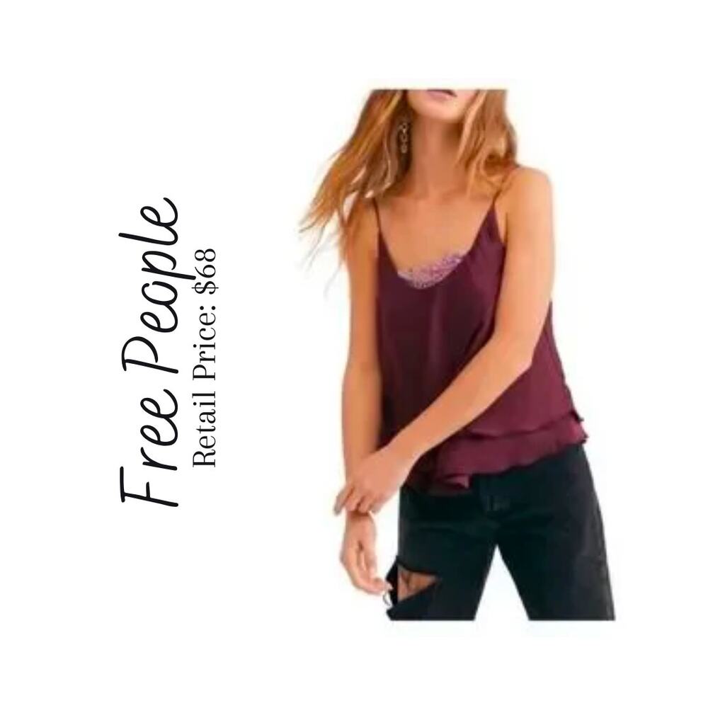 NWT Free People Turn It On Cami Size XS